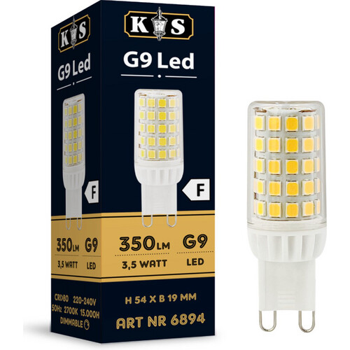 Tweedekans Saaf – G9 LED Lamp – 3.5W – Transparant Kunststof – Dimbaar Warm Wit Licht – Set van 1 Stuk – Energiezuinig & Duurzaam – Voor Sfeerverlichting Tweedehands