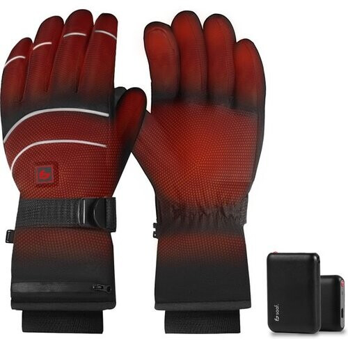 Tweedekans Saaf Verwarmde Handschoenen - USB Oplaadbaar - Elektrische / Ski / Motor Handschoenen - Verwarmd 3 Standen - Maat M - 5600 mAh - Dames / Heren Tweedehands