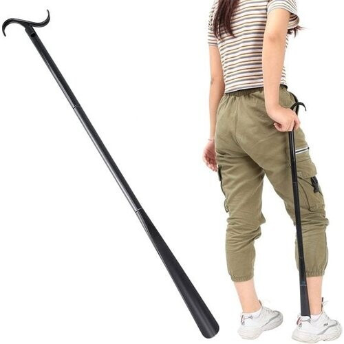 Tweedekans Safe Life Schoenlepel lang - 3 lengtes - Incl. aankleedstok en sokkenhulp - 3-in-1 functie Tweedehands