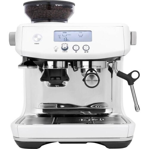Tweedekans Sage The Barista Pro SES878 - Espressomachine met Koffiemolen – Sea Salt RVS Tweedehands