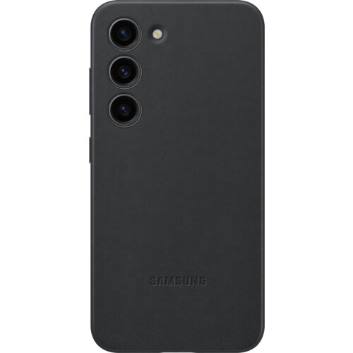 Tweedekans Samsung Galaxy S23 Back Cover Leer Zwart Tweedehands