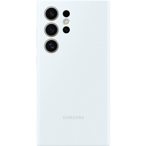 Tweedekans Samsung Galaxy S24 Ultra Siliconen Back Cover Wit Tweedehands