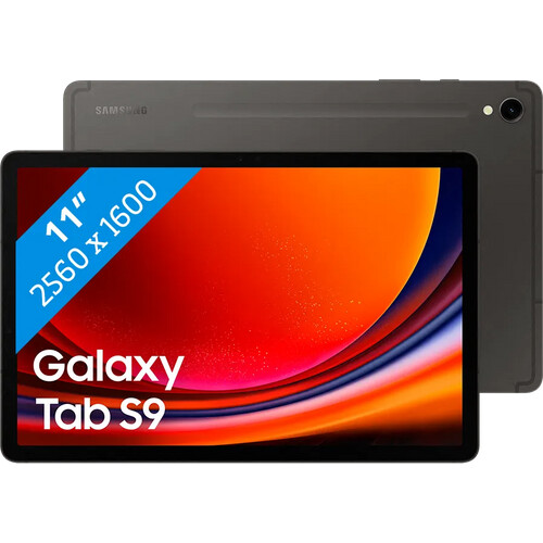 Tweedekans Samsung Galaxy Tab S9 11 inch 128 GB Wifi Zwart Tweedehands