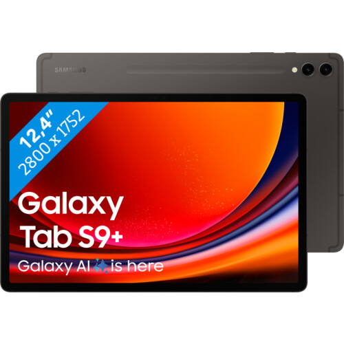 Tweedekans Samsung Galaxy Tab S9 Plus 12.4 inch 256 GB Wifi Zwart Tweedehands