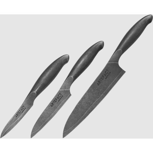 Tweedekans Samura ARTEFACT keukenset van 3 messen (schilmesje, universeel mes en koksmes) SAR-0220 Tweedehands