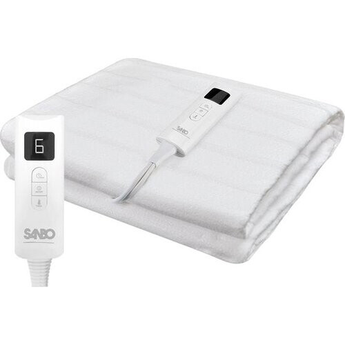 Tweedekans Sanbo Elektrische Deken - Wasmachinebestendig - Onderdeken - 150 x 80 cm - 7 Standen - Met Hoekelastieken - 1 Persoons Tweedehands