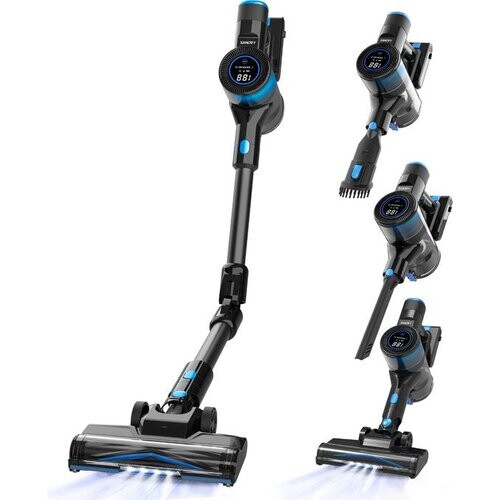 Tweedekans Sanovy Turbo Flex X28 Steelstofzuiger Draadloos - Zonder Zak - Op Accu - 350W - 28Kpa - Met Opzetstukken - Draadloze Stofzuiger Zonder Zak Tweedehands