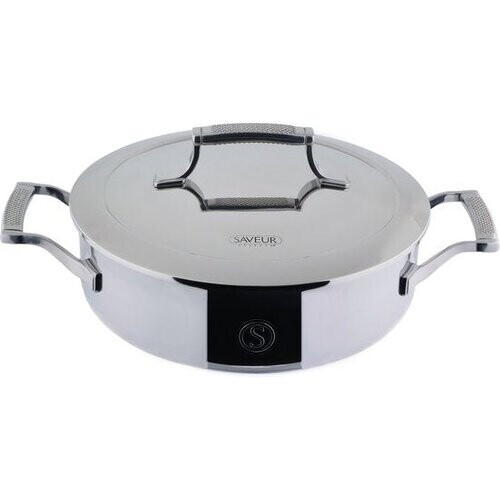 Tweedekans Saveur Selects – Voyage serie - Hapjespan 7.5 cm - pfas vrije hapjespan - Tri-ply RVS - Geschikt voor Inductie en alle andere warmtebronnen - Ovenbestendig tot 260°C - Vaatwasserbestendig Tweedehands