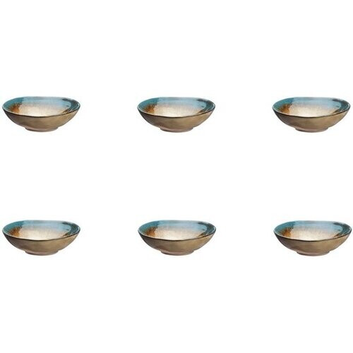 Tweedekans Schaaltje ISLAND Ø11,5cm - 6 stuks - Aarde en zee Tweedehands