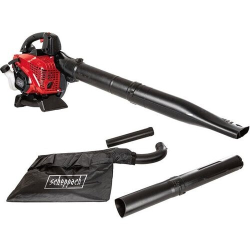 Tweedekans Scheppach 3-in-1 Benzine Bladblazer LBH3500P - 25.4cc - 900W - 1,2PK - Bladzuiger, Bladblazer & Versnipperen - Blaassnelheid 260 km/u - 790 m³/u - 50L opvangzak Tweedehands