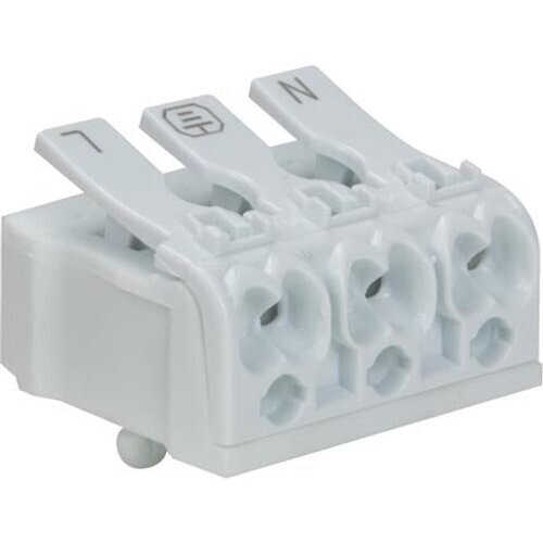 Tweedekans Schroefloze Klemverbinding 3P/20A, 0,5-2.5 Mm² (5 St.) Tweedehands