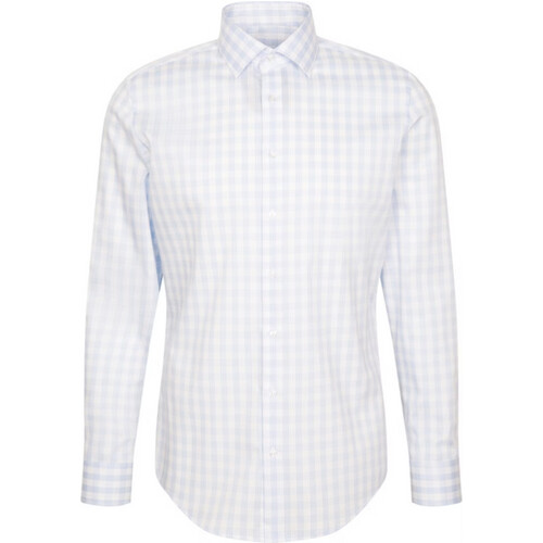 Tweedekans Seidensticker Kent Business Shirt Slim Fit – maat 44 – lichtblauw Tweedehands