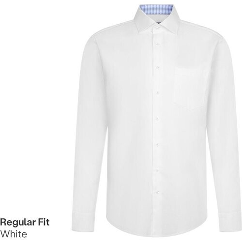 Tweedekans Seidensticker New Kent Business Shirt - Slim Fit - maat 41 - White Tweedehands