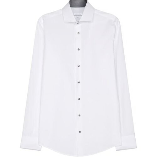 Tweedekans Seidensticker Overhemd Business - Slim - 100% Katoen - Wit - Maat 41 Tweedehands