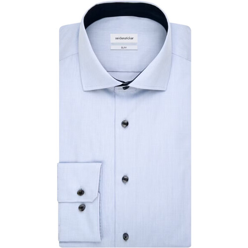 Tweedekans Seidensticker Spread Kent Business Shirt – 100% Katoen – Strijkvrij – Slim of Regular Fit Tweedehands