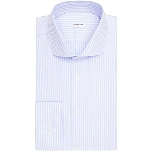 Tweedekans Seidensticker Spread Kent Overhemd Slim Fit 42 Light Blue | Business Hemd 01.849939-12 Tweedehands