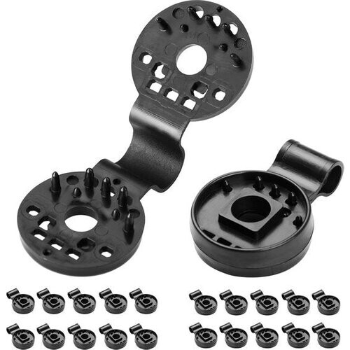 Tweedekans Set van 20 Bevestigingsclips – Zeildoek Windscherm - Zwart Tweedehands