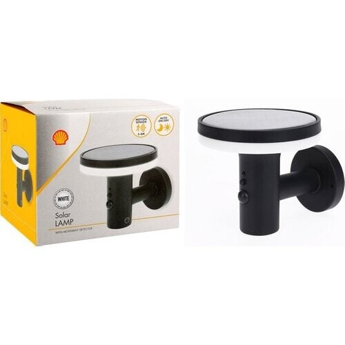 Tweedekans Shell Solar Buitenlamp met Bewegingssensor - Wit Licht - Zonne-Energie - Wandlampen - Buiten Lamp - IP65 Waterdicht Tweedehands