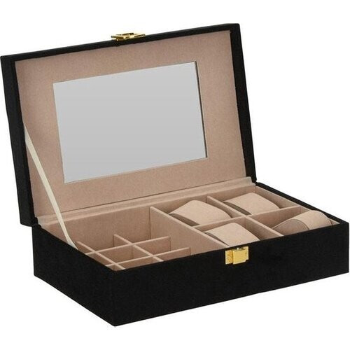 Tweedekans Sieradendoos - 25 x 16 x 7 cm - Zwart Tweedehands