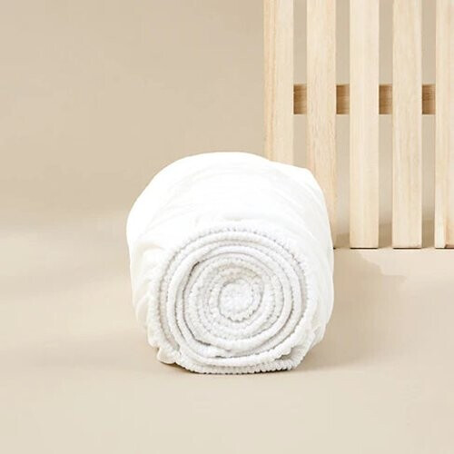 Tweedekans Sjumo – Silky Smooth Hoeslaken – 180x200/210 cm – Fresh White Katoen-Satijn – Hoogwaardige Glans & Zijdezacht – Antiallergisch & Ademend – Luxe Hotelkwaliteit Comfort Tweedehands