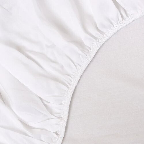 Tweedekans Sjumo – Tencel Sateen Splittopper Hoeslaken – 200x210 cm – Fresh White Tencel & Katoen-Satijn – Hoogwaardige Glans & Zijdezacht – Antiallergisch & Ademend – Voor Verstelbare Bedden Tweedehands