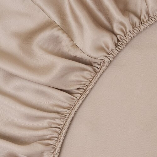 Tweedekans Sjumo – Tencel Sateen Splittopper Hoeslaken – 200x210 cm – Honey Glow Tencel & Katoen-Satijn – Hoogwaardige Glans & Zijdezacht – Antiallergisch & Ademend – Voor Verstelbare Bedden Tweedehands