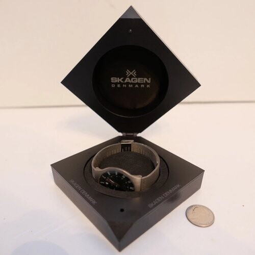Tweedekans Skagen Herenhorloge Sundby - Ultraslim - Titanium - 34mm - Grijs Tweedehands