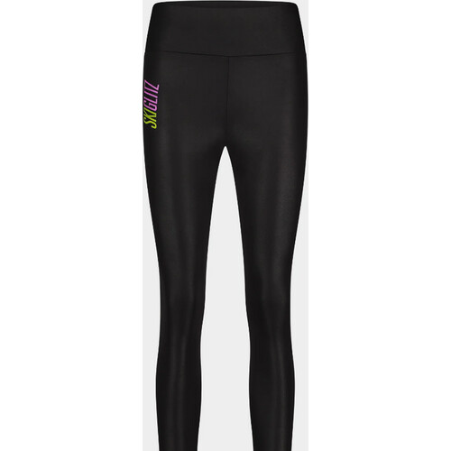 Tweedekans Skiglitz Sisi Legging – Black – Maat 38 – High Shine Ski Legging met Signature Logo Tweedehands