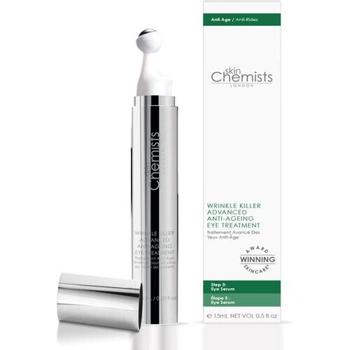 Tweedekans SkinChemists Wrinkle Killer 4% Syn-Ake Eye Serum – 15 ml – Vermindert Rimpels, Donkere Kringen & Wallen – Verstevigend & Liftend Tweedehands