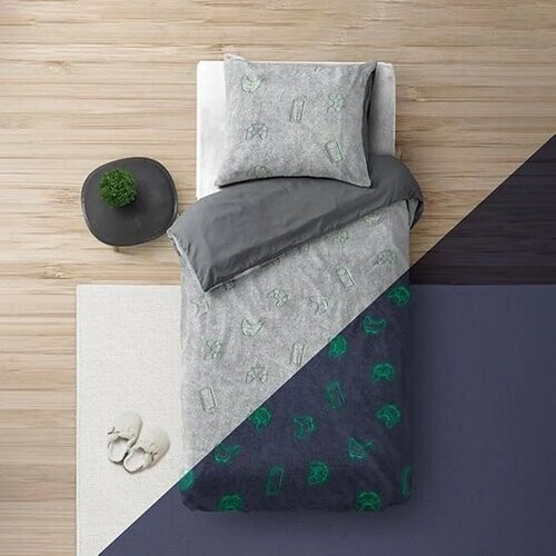 Tweedekans Sleeptime dekbedovertrek Glow in the dark Games Multi 140 x 200/220 cm Tweedehands