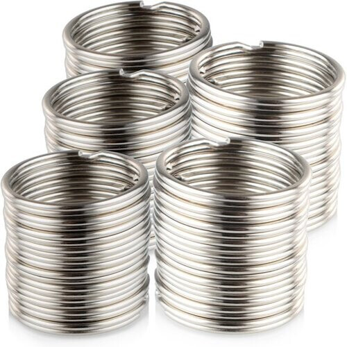 Tweedekans Sleutelringen – 30 mm – Ringen – Sleutelhanger Ringen – 50 Stuks – Zilver Tweedehands