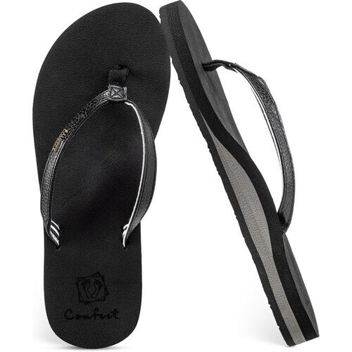 Tweedekans Comfeet Slippers Dames - Sandalen - Zwart - Maat 38 Tweedehands