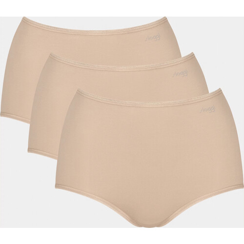 Tweedekans Sloggi Pure Comfort H Maxi Slip 3-pack - Skin - Maat XL Tweedehands