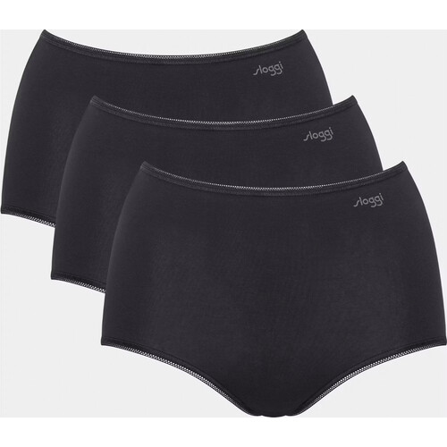 Tweedekans Sloggi Pure Comfort H Maxi Slip 3-pack - Zwart - Maat S Tweedehands