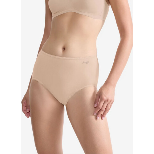 Tweedekans Sloggi Pure Comfort H Maxi Slip Dames – 3-Pack – Skin - maat XL Tweedehands