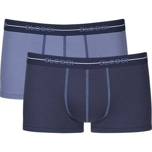 Tweedekans Sloggi Start Hipster heren slips 2-pack – blauw & navy – maat L Tweedehands