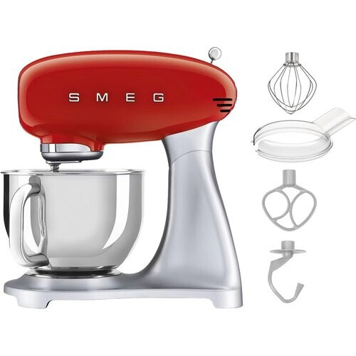 Tweedekans Smeg Keukenmachine SMF02RDEU - Rood - 800 Watt - 4,8 Liter Tweedehands