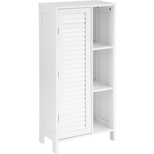 Tweedekans SoBuy Badkamer Opbergkast - 1 Deurs - 48 x 24 x 96 cm - Wit Tweedehands
