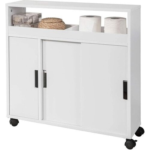 Tweedekans SoBuy Badkamermeubel - Wit - 20x71x70cm - BZR02-W Tweedehands