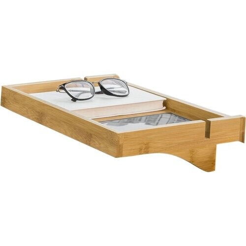 Tweedekans SoBuy Bedplank klembevestiging - Max. 2,5 kg - 36 x 25 x 9 cm - Hout Tweedehands