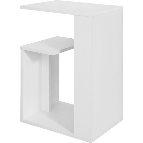 Tweedekans SoBuy Bijzettafel - 3 Planken -Wit Tweedehands