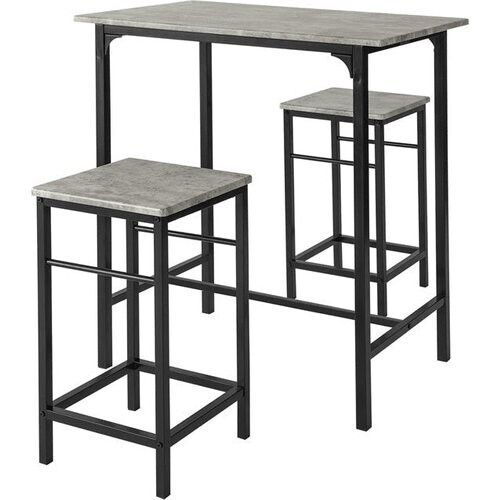 Tweedekans SoBuy Bistrotafel - Modern - 1 tafel + 2 Krukken Tweedehands