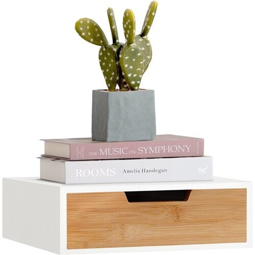 Tweedekans SoBuy FRG179-WN Capsulehouder Voor Koffie - Bamboe - 30x9x31 cm Tweedehands