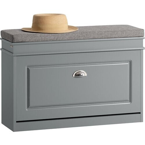 Tweedekans SoBuy FSR82-K-HG Schoenenkast met Zitvlak - 75 x 24 x 51 cm - Grijs Tweedehands