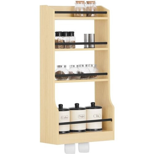 Tweedekans SoBuy KCR12-N Wandrek - Multifunctionele Plank voor Badkamer & Keuken Tweedehands
