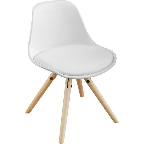 Tweedekans SoBuy Kinderstoel met Gevoerde Zitting - 34 X 34 X 56 Cm - Wit Tweedehands