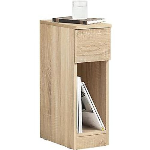 Tweedekans SoBuy - Nachtkastje met lade en opbergvak - 20 x 35 x 60 cm - Max. 20KG - Houtkleur Tweedehands