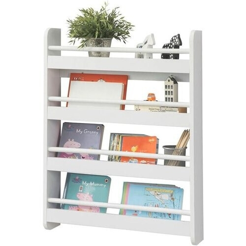 Tweedekans SoBuy Opbergkast - Ophangbaar - MDF - 60 x 12 x 80 cm - Wit Tweedehands
