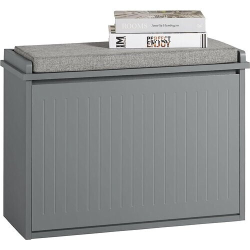 Tweedekans SoBuy Schoenen Bank - Grijs - 62x26x46 cm Tweedehands