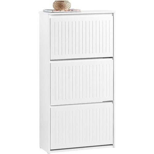 Tweedekans SoBuy Schoenenkast - FSR165-H-W - MDF - Max. 26kg. - 61x26x120cm - Wit Tweedehands